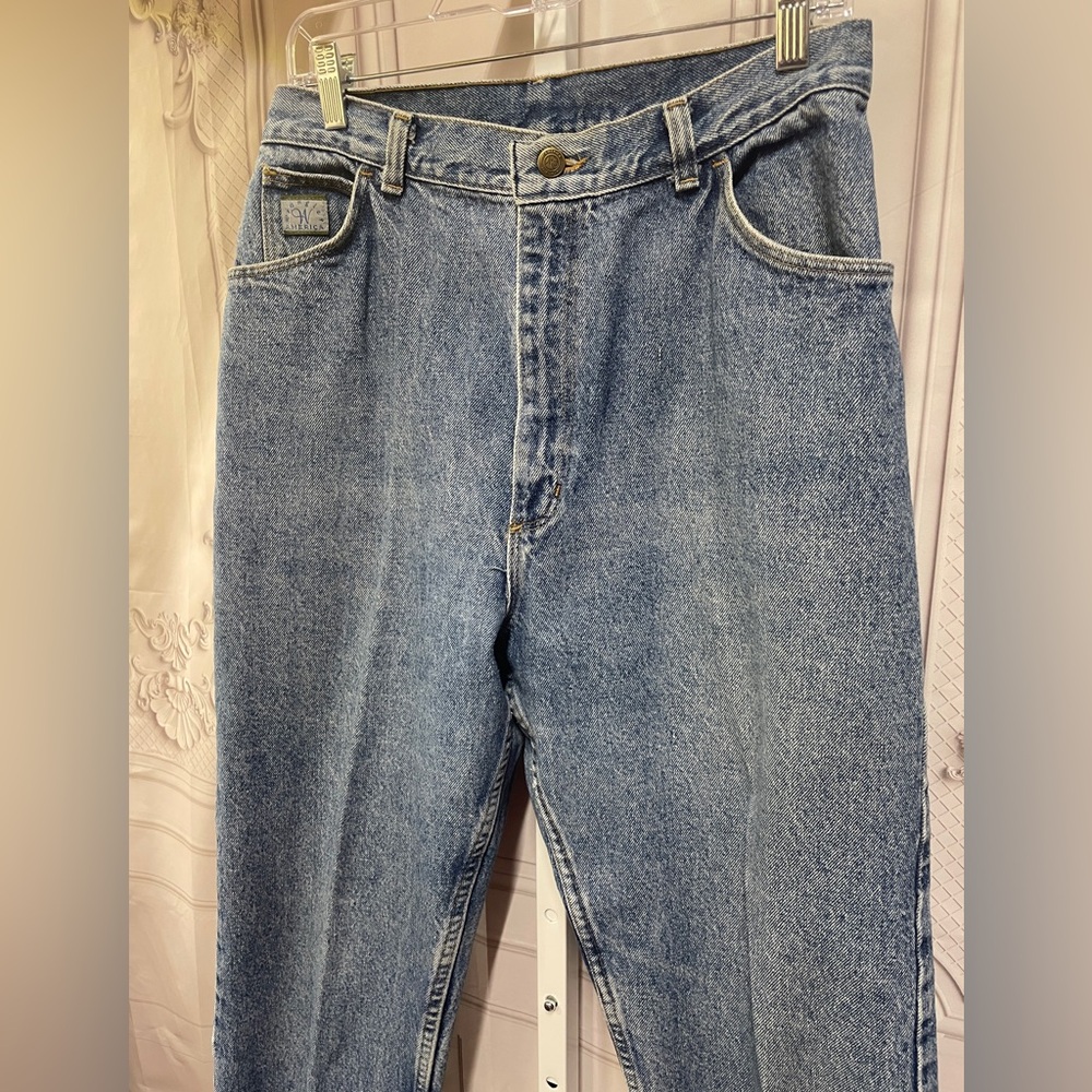 Wrangler America Vintage High Rise Mom Medium Wash Denim 16 Jeans - Picture 3 of 6